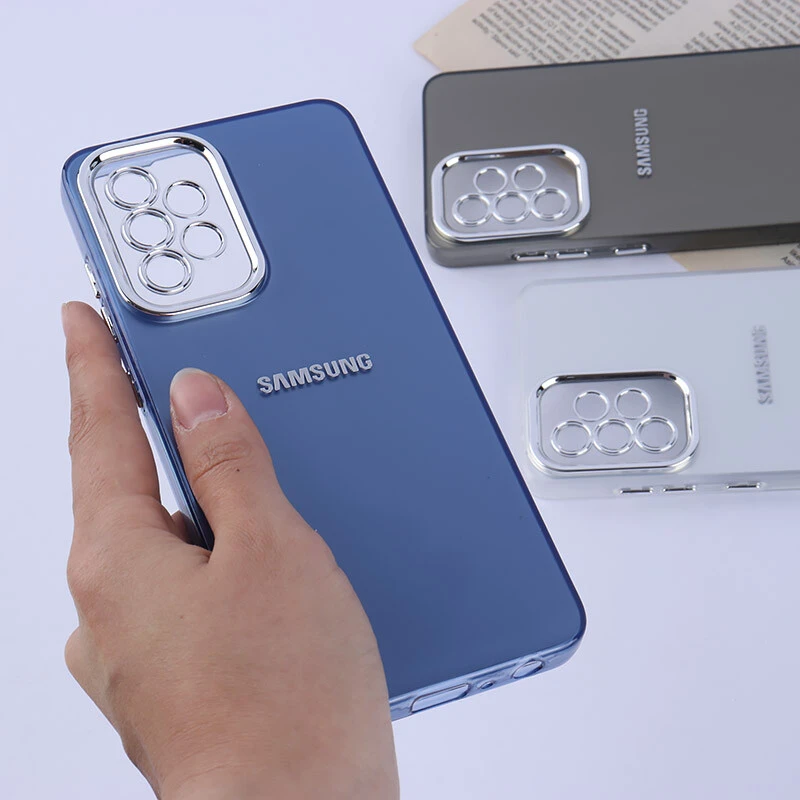 قاب PC سامسونگ Galaxy A52 / A52s براق متال محافظ لنزدار