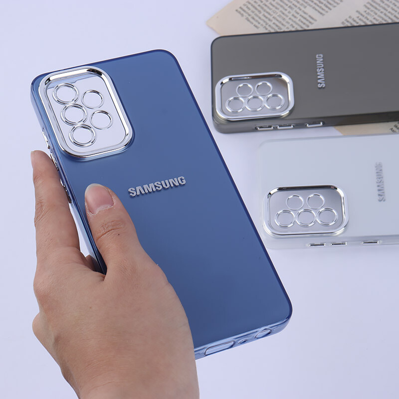 قاب PC سامسونگ Galaxy A52 / A52s براق متال محافظ لنزدار
