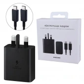 شارژر دیواری 45 وات سامسونگ EP-T4510 PD 3A + کابل تبدیل تایپ سی