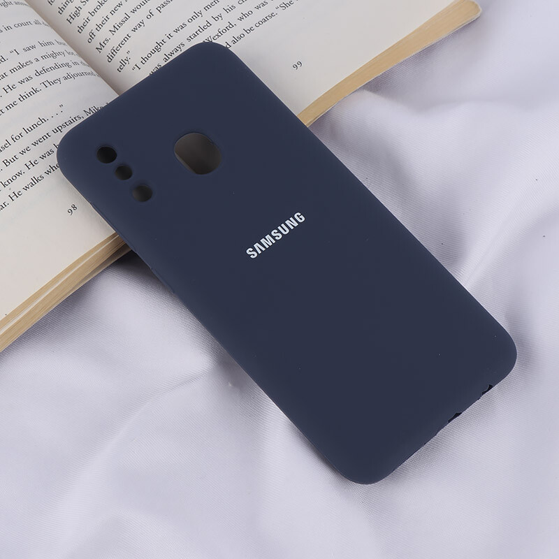 قاب سیلیکونی اصلی زیربسته سامسونگ Galaxy A20 / A30 محافظ لنزدار