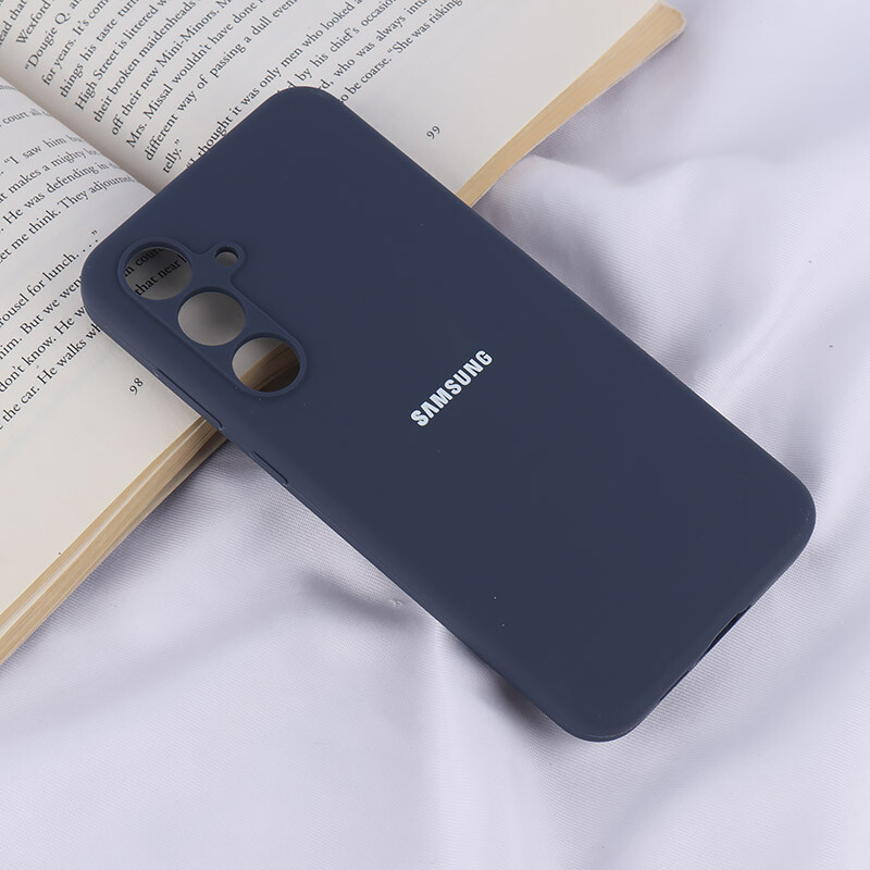 قاب سیلیکونی اصلی زیربسته سامسونگ Galaxy S24 FE محافظ لنزدار