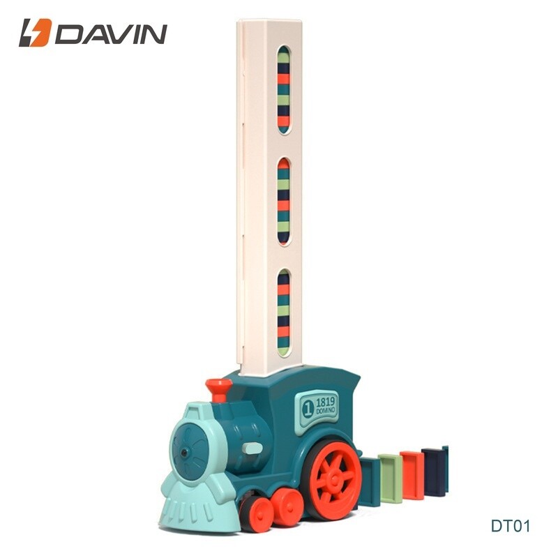 اسباب بازی قطار دومینو ساز 80 تکه داوین DT01