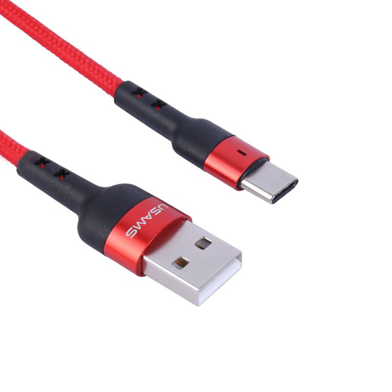 کابل تایپ سی فست شارژ Usams US-SJ313 3A 1m