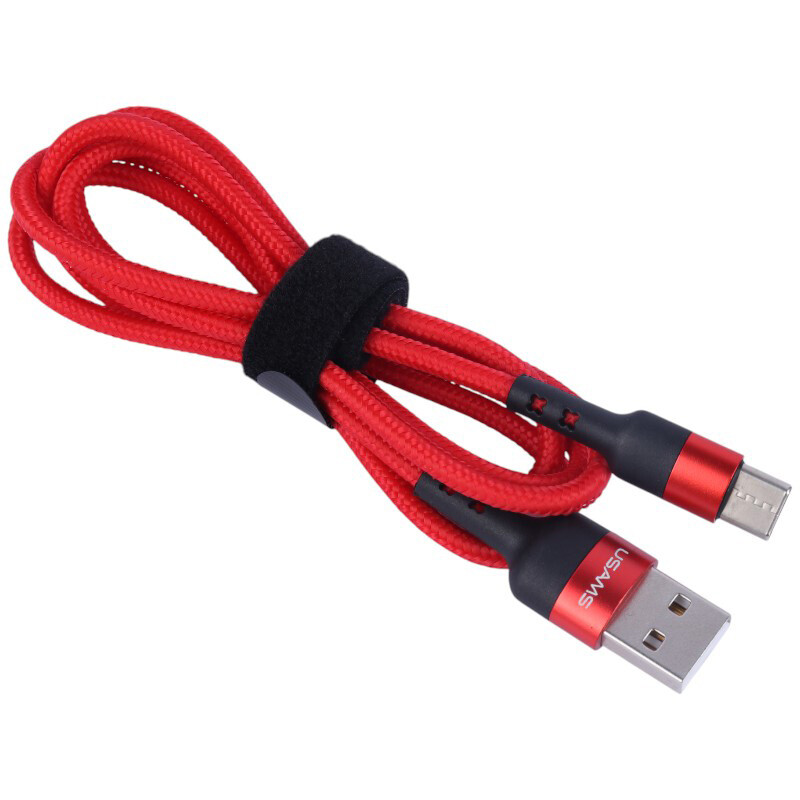 کابل تایپ سی فست شارژ Usams US-SJ313 3A 1m