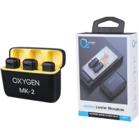 میکروفون یقه ای بی سیم &nbsp;Oxygen MK-2 + تبدیل Type-C To Lightning