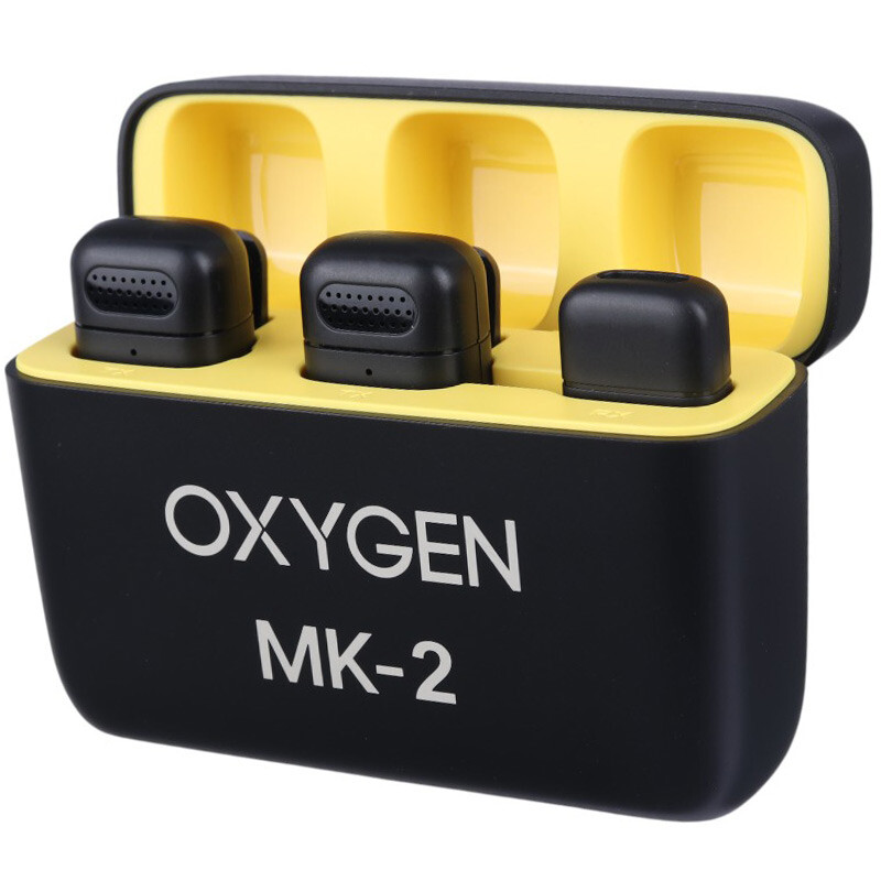 میکروفون یقه ای بی سیم &nbsp;Oxygen MK-2 + تبدیل Type-C To Lightning