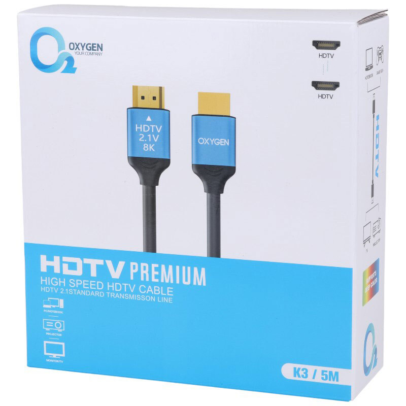 کابل HDMI 8K اکسیژن K3 طول 5 متر