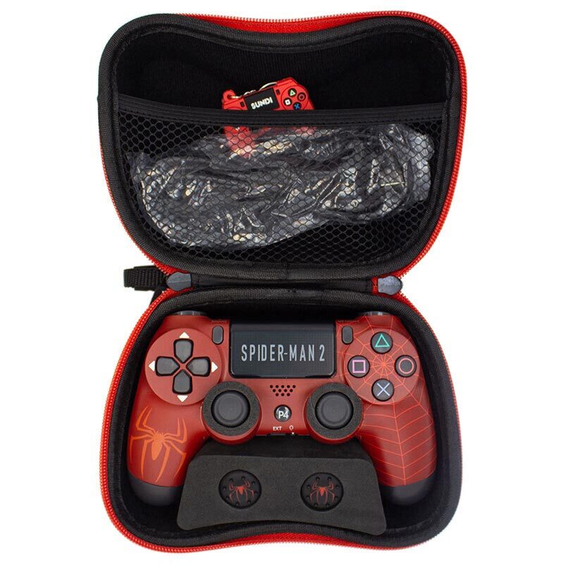 ست دسته بازی PS4 و کیف دسته PlayX طرح Spider-man 2