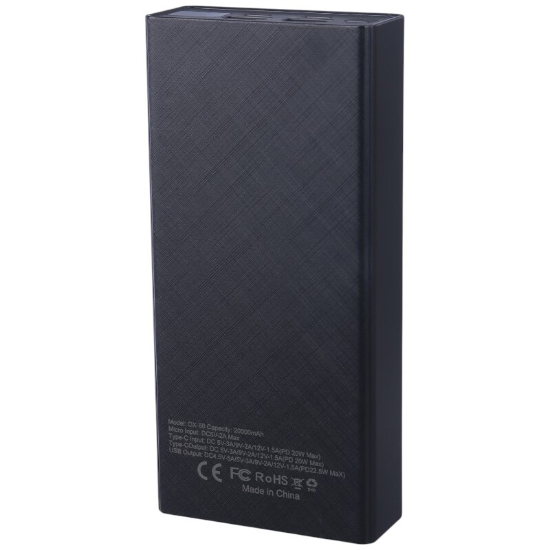 پاور بانک فست شارژ اکسیژن OX-50 PD 22.5W ظرفیت 20000 میلی آمپر ساعت