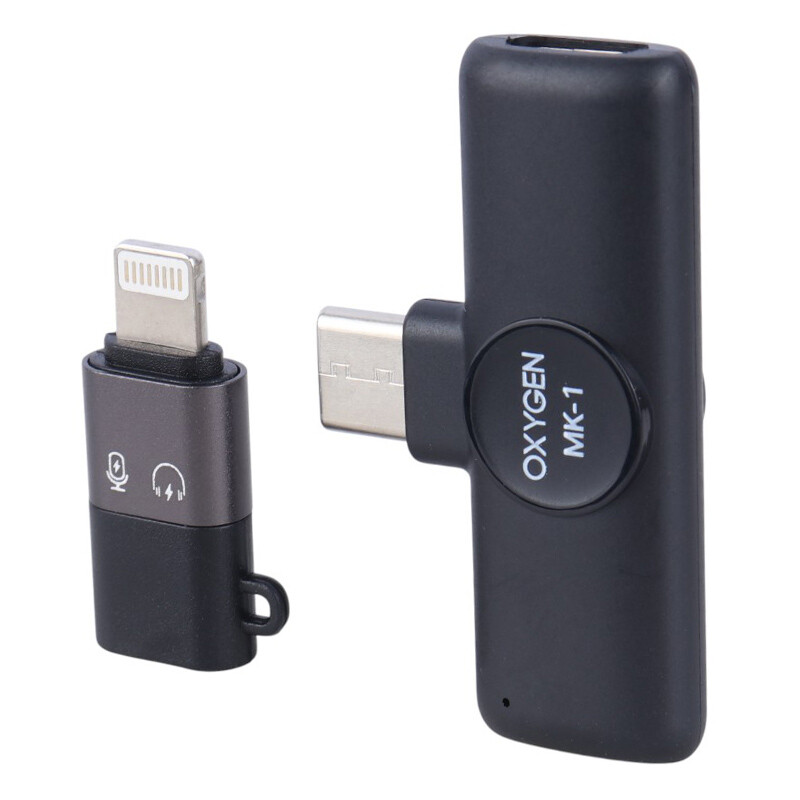 میکروفون یقه ای بی سیم Oxygen MK-1 + تبدیل Type-C To Lightning