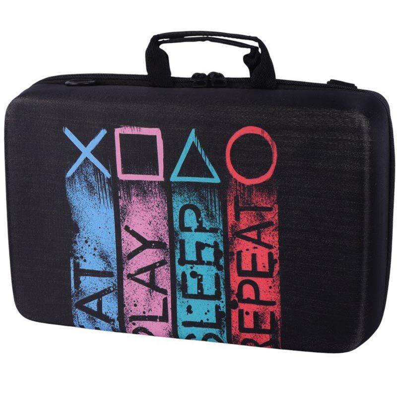 کیف کنسول بازی PS5 Slim طرح Eat Play Sleep Repeat کد 2