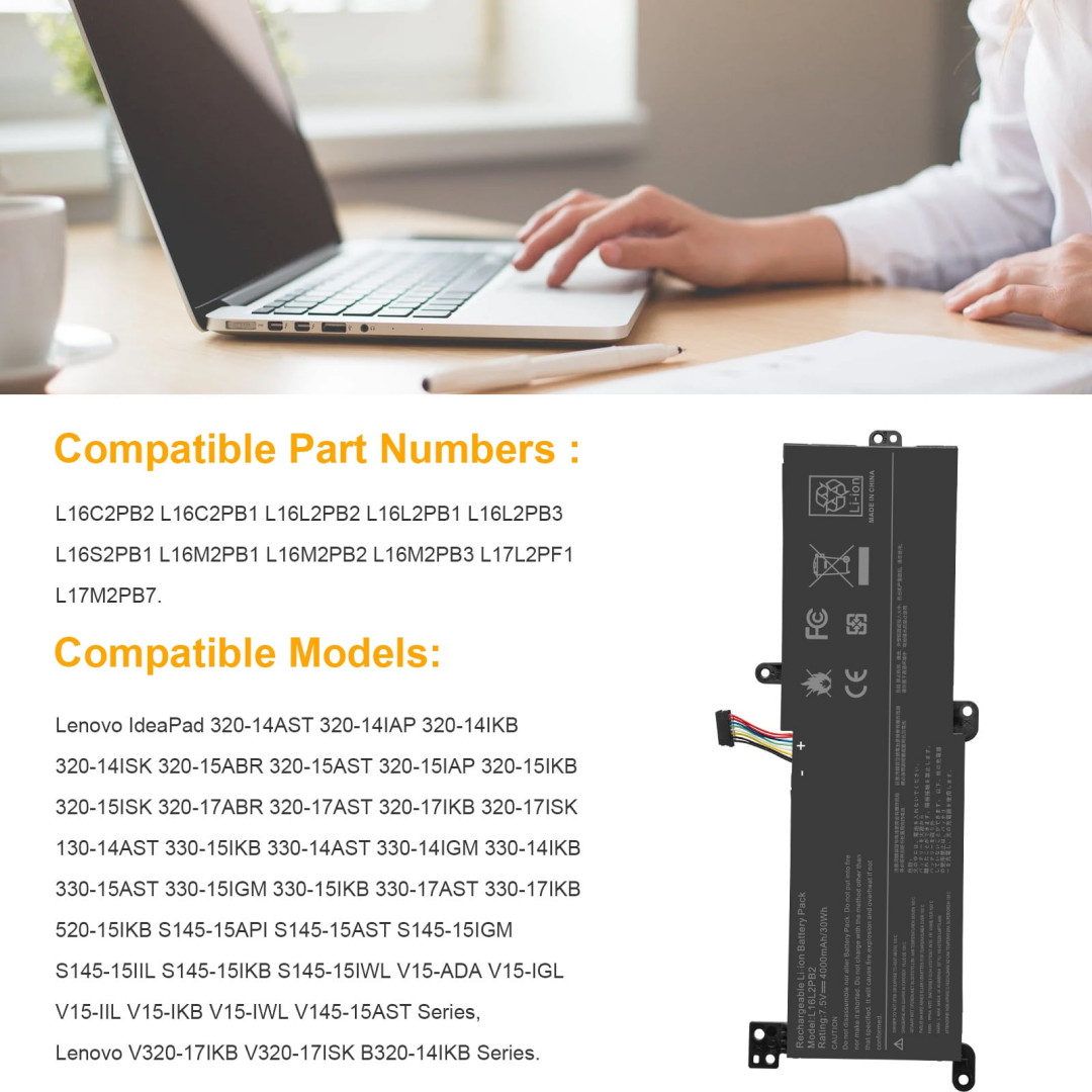 باتری لپ تاپ لنوو Lenovo L16L2PB2 2Cell