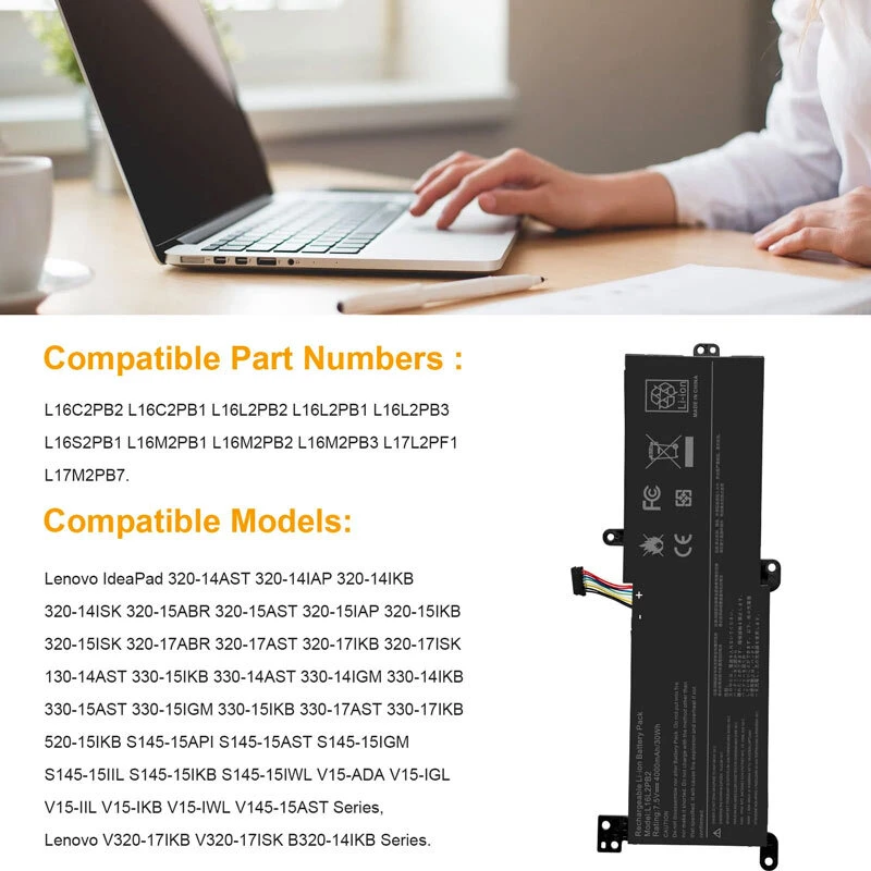 باتری لپ تاپ لنوو Lenovo L16L2PB2 2Cell