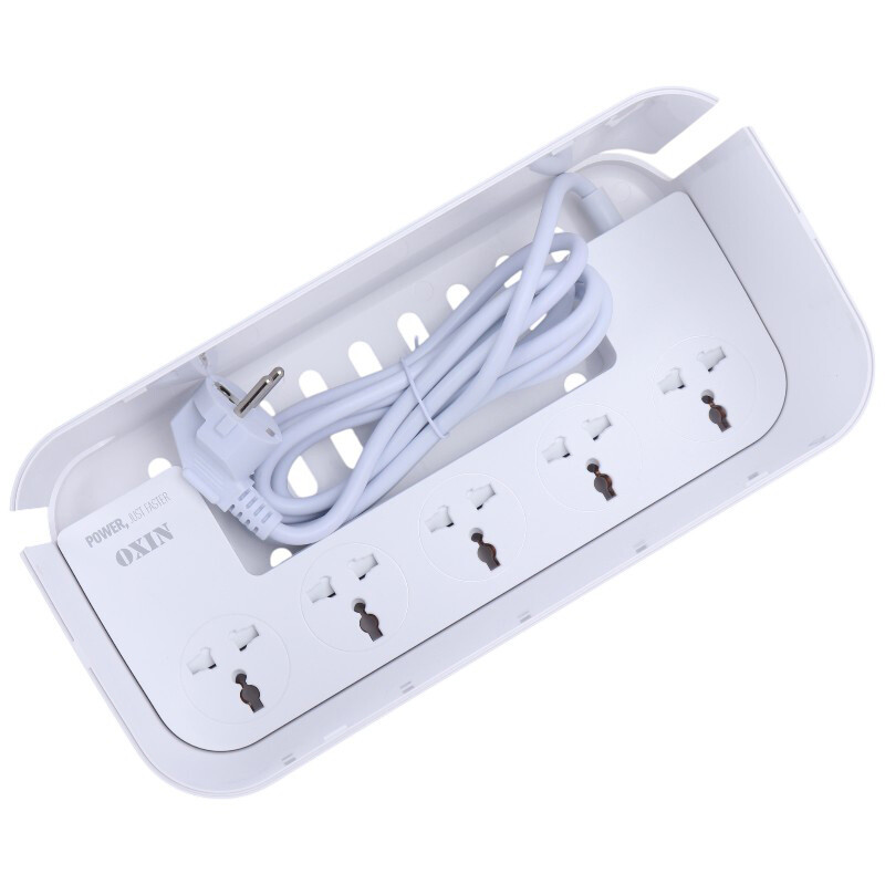 چند راهی 5 خانه ارت دار اوکسین SX2 با کابل 2 متری + شارژر USB