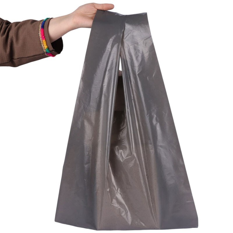 نایلون دسته دار طوسی سایز 75*65 سانتی متر بسته 1 کیلویی