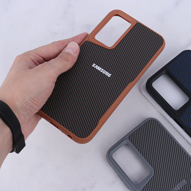 قاب سیلیکونی هاشور دار سامسونگ Galaxy A25 لوگو متال