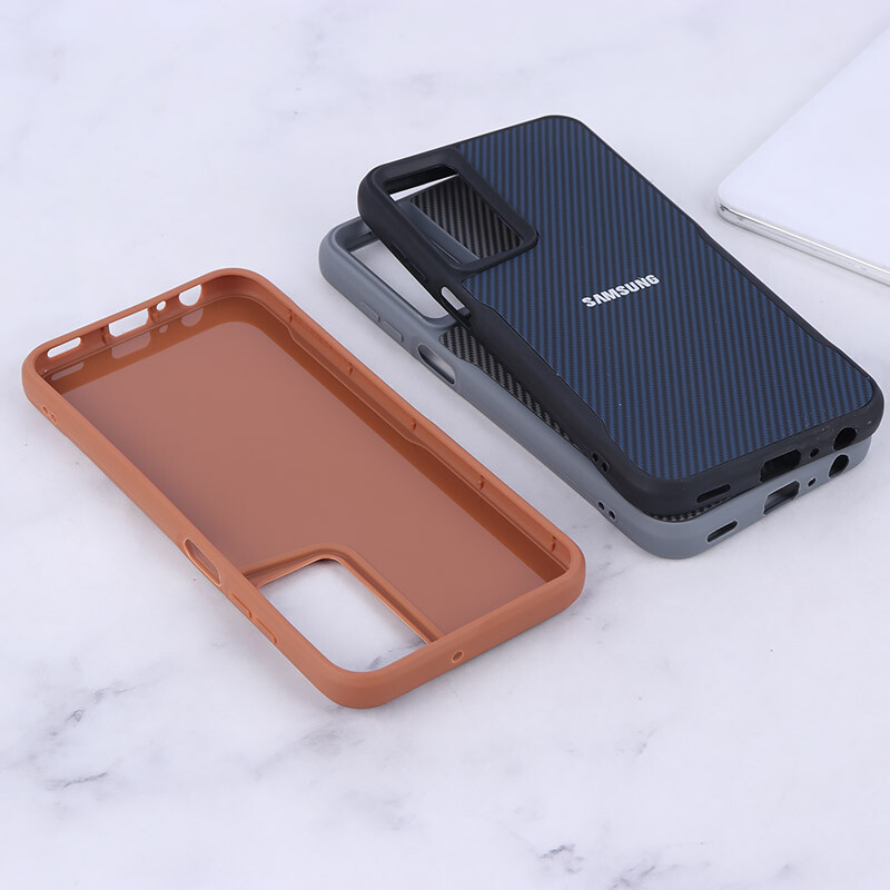 قاب سیلیکونی هاشور دار سامسونگ Galaxy A25 لوگو متال