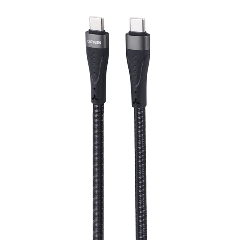 کابل تبدیل فست شارژ Oxygen LX-3 Type-C to Type-C PD 5A 60W 1m
