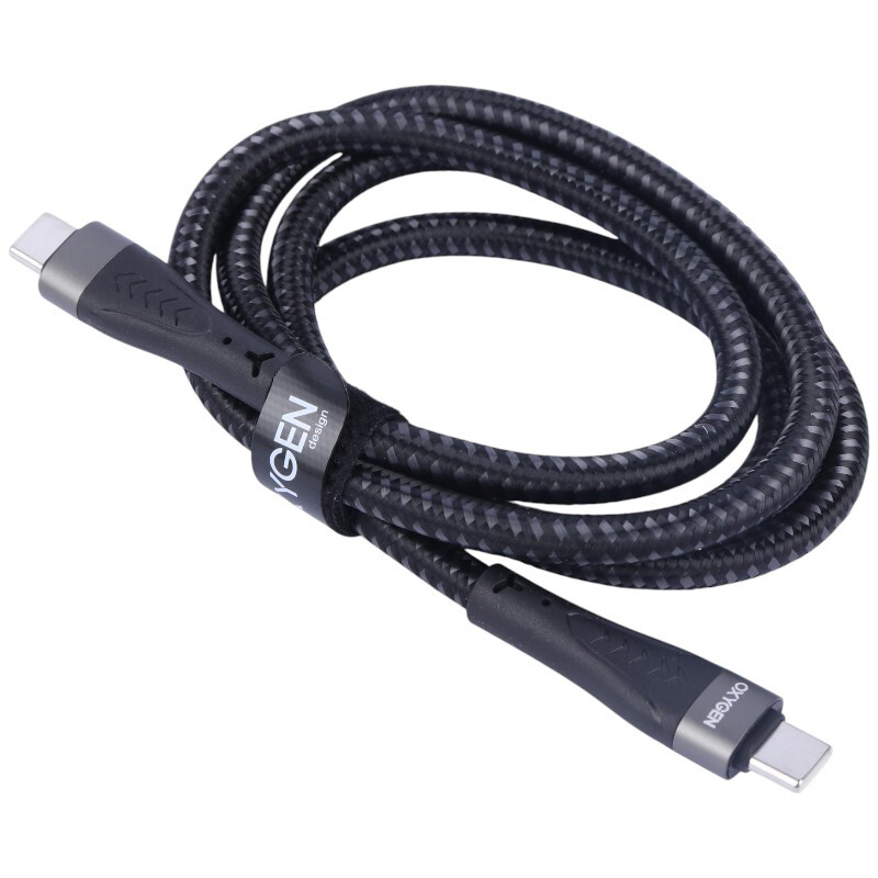 کابل تبدیل فست شارژ Oxygen LX-3 Type-C to Type-C PD 5A 60W 1m