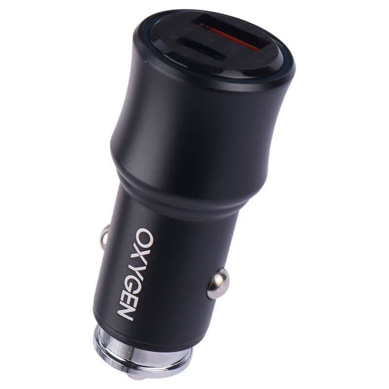 شارژر فندکی فست شارژ Oxygen AC-10 QC3.0 PD 3A 30W