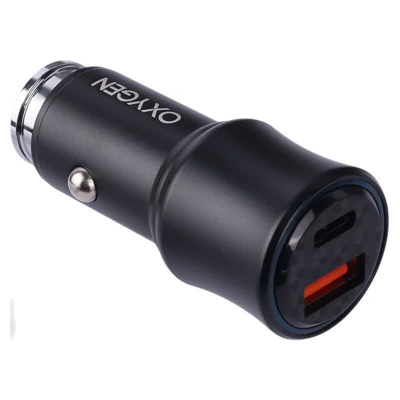 شارژر فندکی فست شارژ Oxygen AC-10 QC3.0 PD 3A 30W