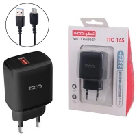 شارژر دیواری 10.5 وات تسکو TTC 165 2.1A + کابل تایپ سی