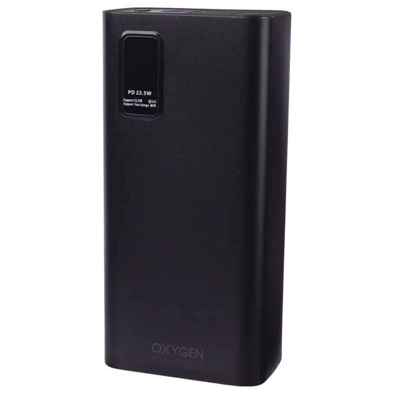 پاور بانک فست شارژ اکسیژن OX-30 QC3.0 PD 22.5W ظرفیت 30000 میلی آمپر ساعت