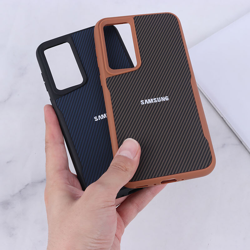 قاب سیلیکونی هاشور دار سامسونگ Galaxy A35 لوگو متال