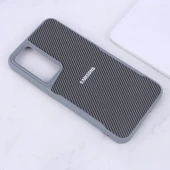 قاب سیلیکونی هاشور دار سامسونگ Galaxy A55 لوگو متال