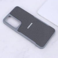 قاب سیلیکونی هاشور دار سامسونگ Galaxy A55 لوگو متال