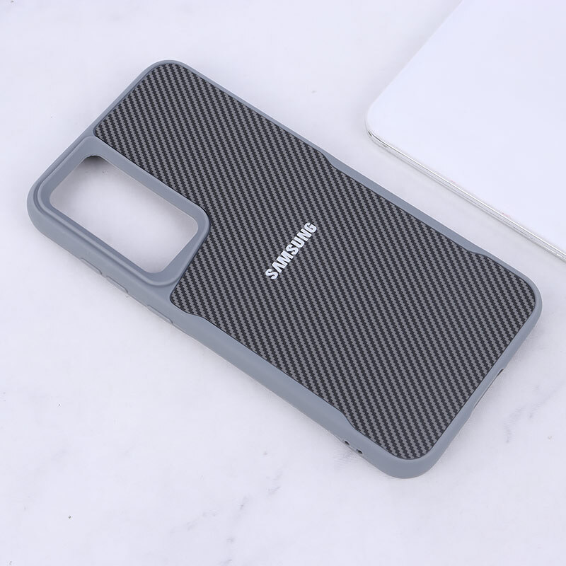 قاب سیلیکونی هاشور دار سامسونگ Galaxy A55 لوگو متال