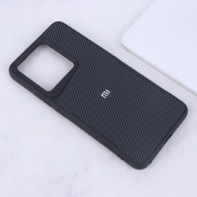 قاب سیلیکونی هاشور دار شیائومی Redmi Note 13 4G لوگو متال