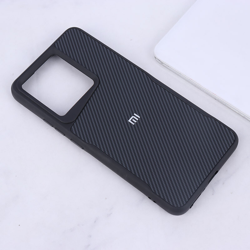 قاب سیلیکونی هاشور دار شیائومی Redmi Note 13 4G لوگو متال