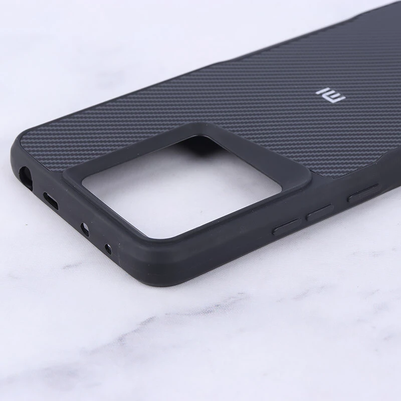 قاب سیلیکونی هاشور دار شیائومی Redmi Note 13 4G لوگو متال