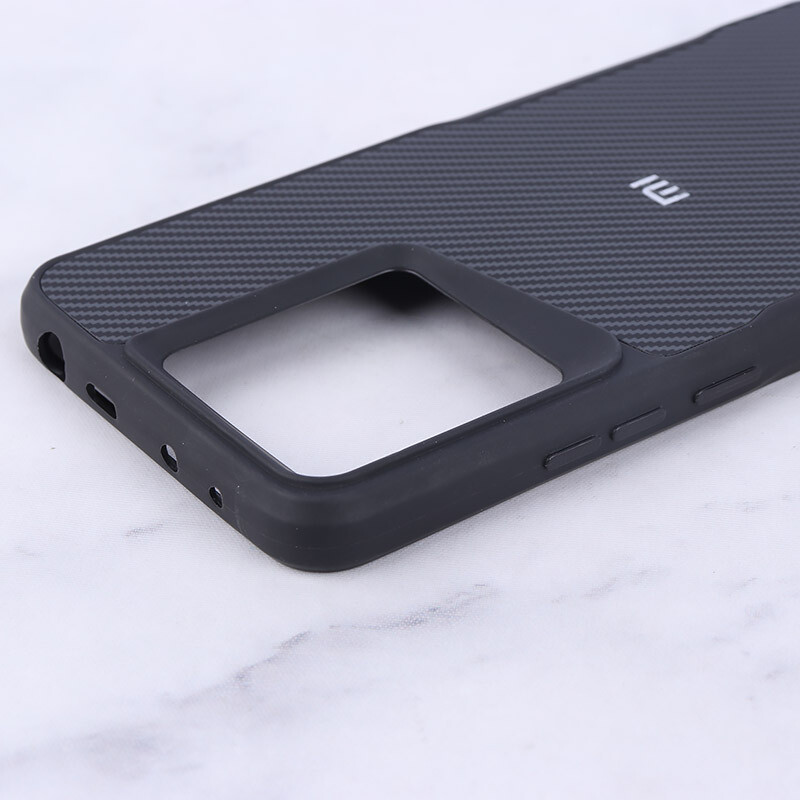 قاب سیلیکونی هاشور دار شیائومی Redmi Note 13 4G لوگو متال