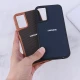 قاب سیلیکونی هاشور دار سامسونگ Galaxy A15 لوگو متال