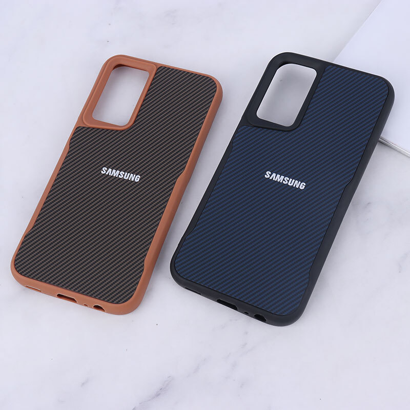 قاب سیلیکونی هاشور دار سامسونگ Galaxy A15 لوگو متال