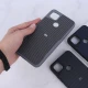 قاب سیلیکونی هاشور دار شیائومی Redmi 9C لوگو متال