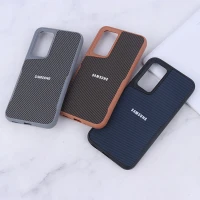 قاب سیلیکونی هاشور دار سامسونگ Galaxy A54 لوگو متال