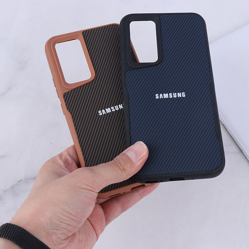 قاب سیلیکونی هاشور دار سامسونگ Galaxy A54 لوگو متال
