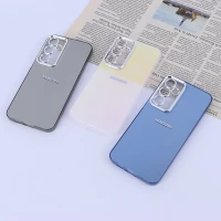 قاب PC سامسونگ Galaxy A55 براق متال محافظ لنزدار