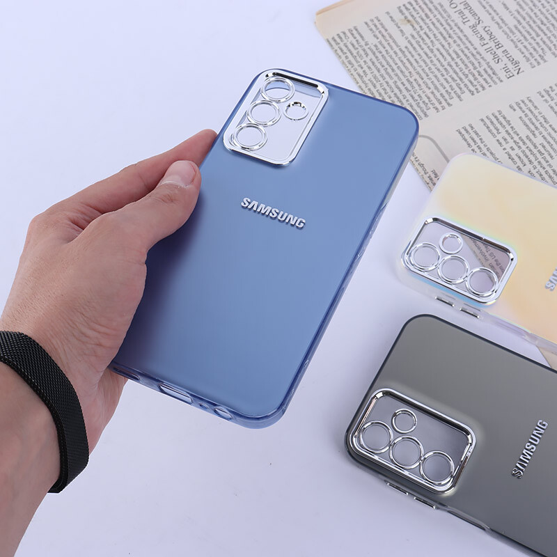 قاب PC سامسونگ Galaxy A15 براق متال محافظ لنزدار