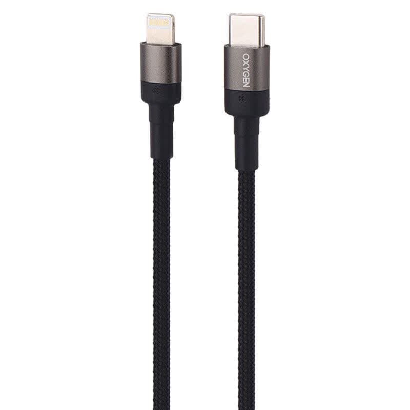 کابل تبدیل فست شارژ Oxygen LX-1 Type-C To Lightning PD 30W 1m