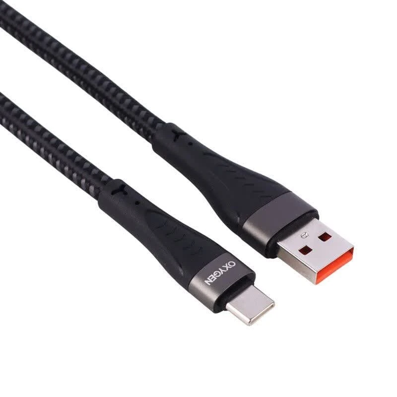 کابل تایپ سی فست شارژ Oxygen LX-3 5A 1m