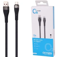 کابل تایپ سی فست شارژ Oxygen LX-3 5A 1m