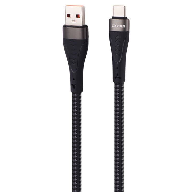 کابل تایپ سی فست شارژ Oxygen LX-3 5A 1m