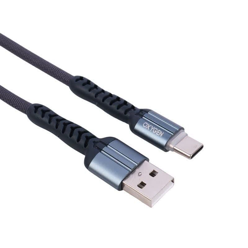 کابل تایپ سی فست شارژ Oxygen LX-7 5A 1m