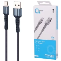 کابل تایپ سی فست شارژ Oxygen LX-7 5A 1m