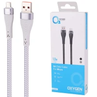 کابل میکرو یو اس بی فست شارژ Oxygen LX-3 5A 1m