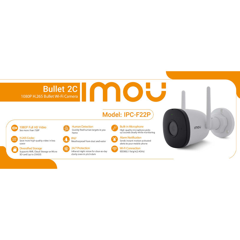 دوربین مداربسته بی سیم آیمو 2 مگاپیکسل 2C IPC-F22P